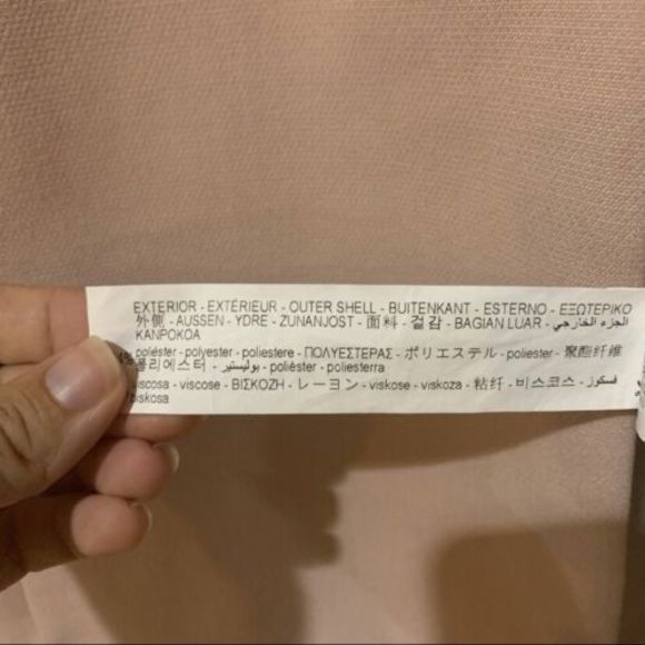 Zara Blazer 2-Button Bell Sleeve Coat Nude Pink Women’s Small Overcoat Button Up - Picture 13 of 14